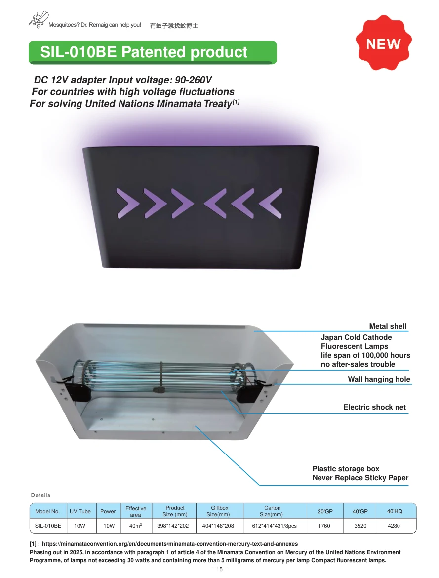 SIL-010 Series original specification sheet 2