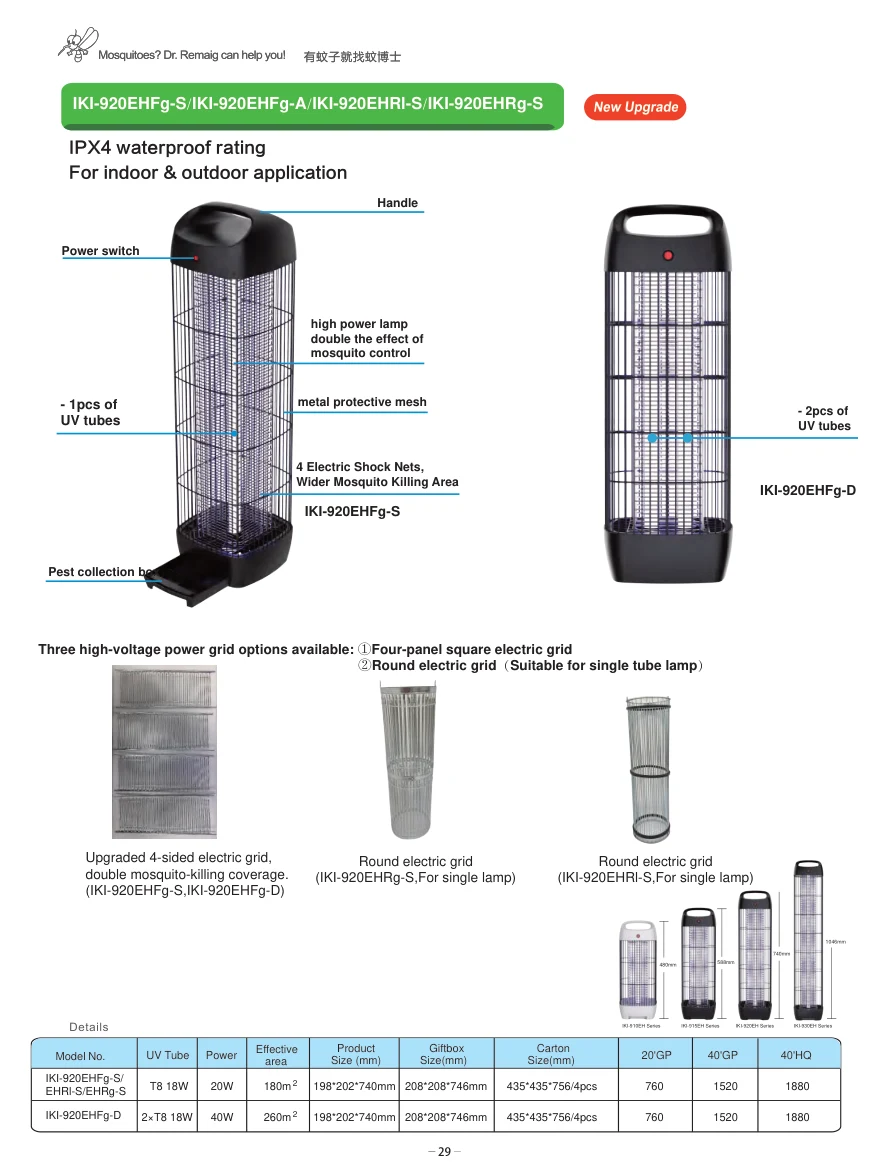 920H Series original specification sheet 3