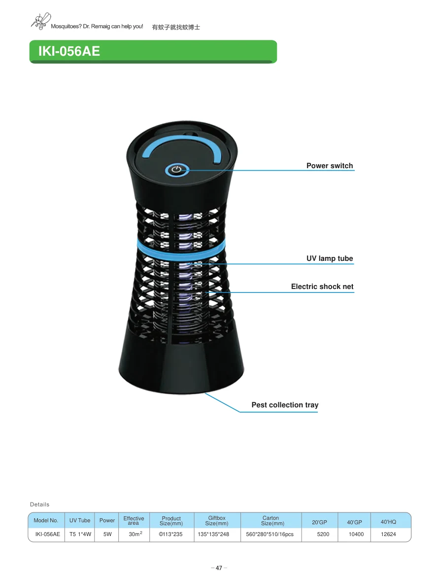 IKI-056AE original specification sheet 1