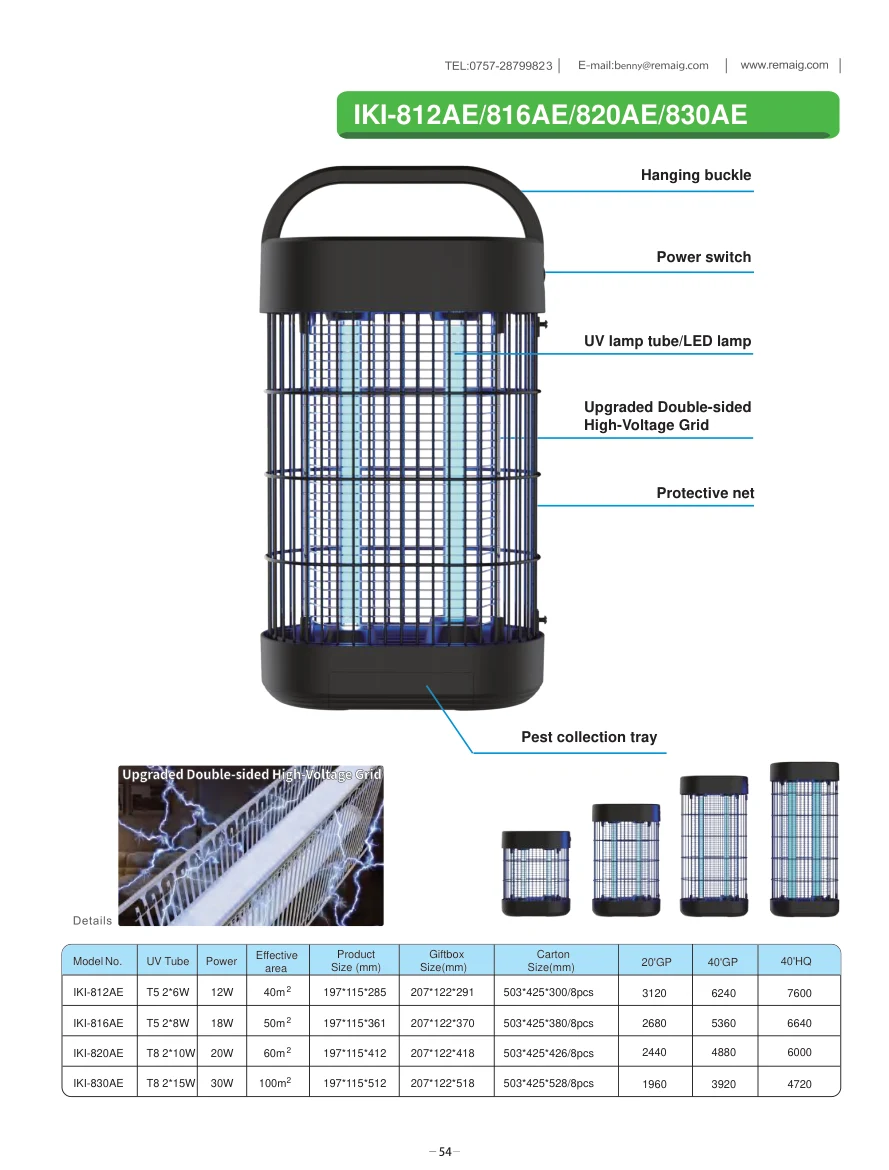 8A Series original specification sheet 1