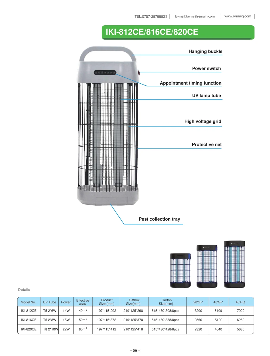 8C Series original specification sheet 1
